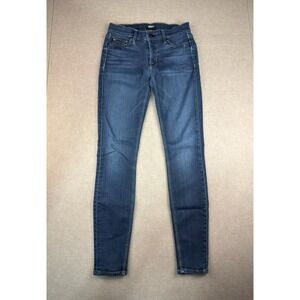 Hudson Jeans Women's Size 27 Blue Skinny Stretch Low‎ Rise Denim Made in USA